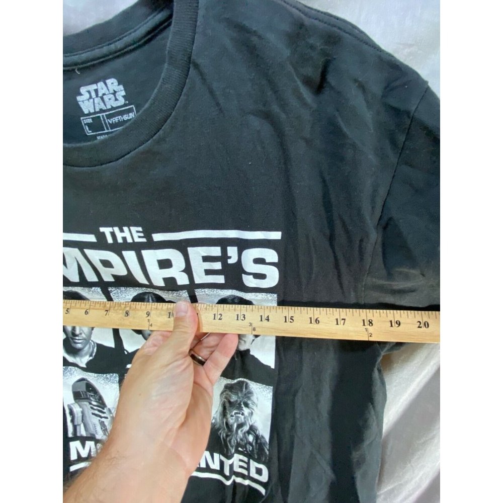Star Wars Empires Most Wanted Shirt Adult Large Black Short Sleeve Tee Mens. - Picture 7 of 9